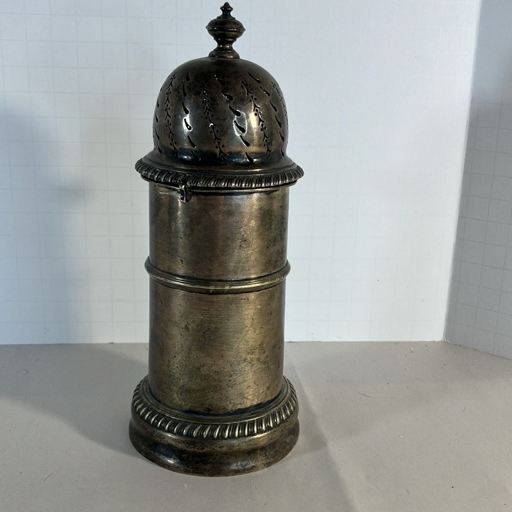 Antique Silverplate Sugar Shaker Muffineer Victorian Style Ornate
